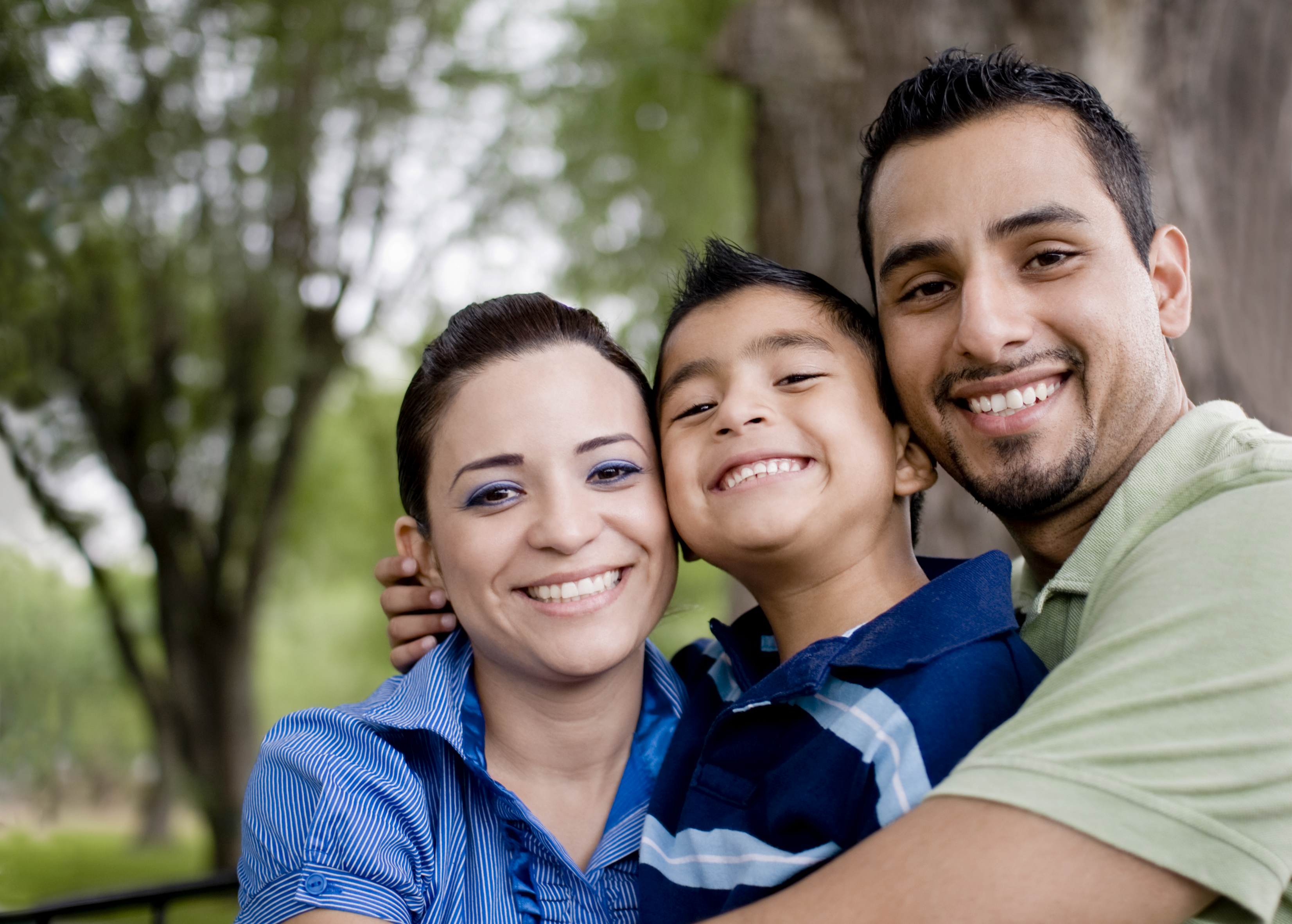 A happy family enjoying the benefits of bankruptcy